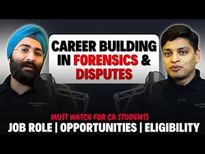 Career Building in Forensics & Disputes: Eligibility,Job role & Opportunities ‪@thewallstreetschool‬