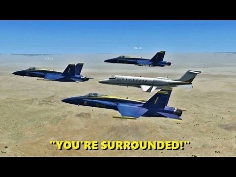 Intercepting Random AIRLINERS in Flight Simulator X (Multiplayer Trolling)
