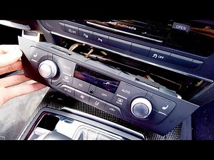 How to disassemble the heating controls of the Audi A6