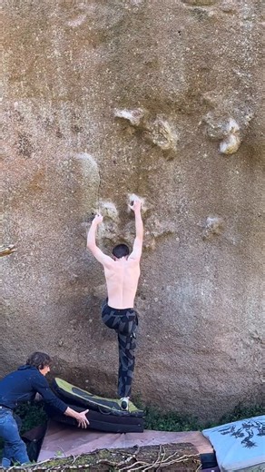 William Bosi on Instagram: "Highpoint on the project 🔥 I finally managed to reach the double clutch from the ground 😁 . Unfortunately I didn’t have enough left for the crux but it feels very possible now. My trip is coming to an end but I’m hopeful I can have one last session 🤞 . Thanks again @justclimb23 for the great session 🙏🏼 . 📸 @teresa_coimbra_climbs"