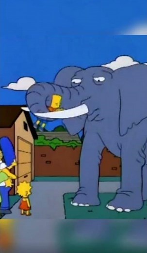 Bart Simpson won an Elephant #shorts