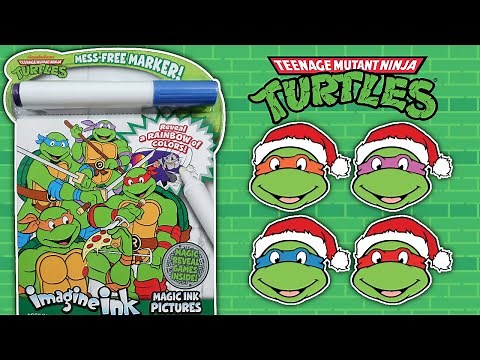 Teenage Mutant Ninja Turtles Christmas Imagine Ink Coloring & Activity Book | Mess-Free Marker