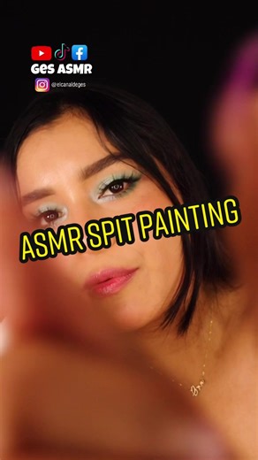 Limpio tu cara con babita - ASMR Spit Painting