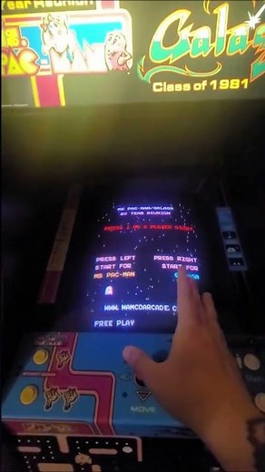 Arcade1Up Class of 81 Pac-Man Secret #shorts #arcade1up #classof81 #mspacman #galaga