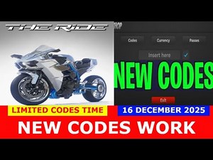 *NEW CODES* [🎲 Prize Draw ] The Ride ROBLOX | December 16, 2025 | LIMITED CODES TIME