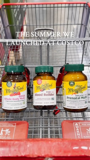 MegaFood on Instagram: "Finally, you can supplement your next @costco run, with a mega twist. MegaFood is now available in select Costco locations across the Pacific Northwest and on Costco.com with three exciting products! 💚 Whole Body Multivitamin: A Costco-exclusive multivitamin, made with 24 nutrients plus real food & triple action antioxidant support 💚 Blood Builder Minis: A bestselling MegaFood favorite, now in a bigger size. Clinically shown to increase iron levels without side effects†