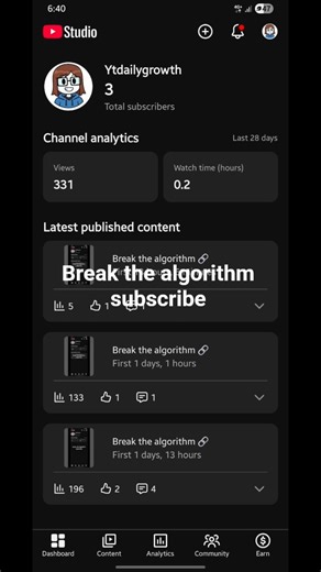 Break the algorithm🔗