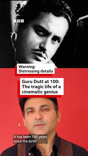 Iconic Indian director and actor Guru Dutt was just 39 years old when he died in 1964 but he left behind a cinematic legacy that continues to resonate decades later. At the 100th anniversary of his birth date, film writer Yasser Usman looks back at Guru Dutt's life behind the camera and his mental health struggles that have long remained overlooked. Warning: This video contains details some viewers may find distressing. Tap on the link in @bbcnewsindia's Instagram bio to read more. | BBC News In
