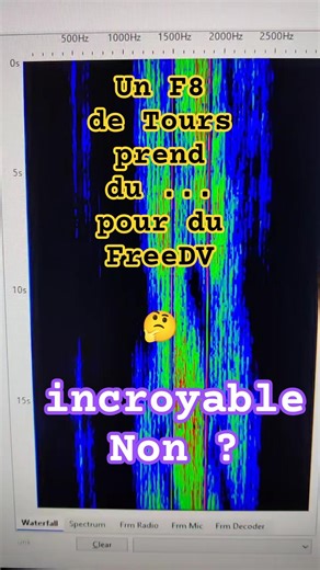 FreeDV : Ne passez pas pour un amateur, ne le confondez pas ce mode numérique avec les autres... 😂