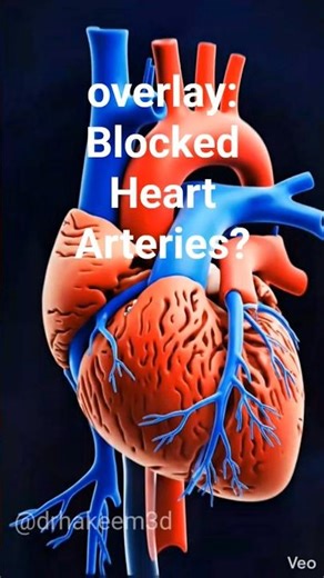 "Why Heart Arteries Get Blocked | 3D Heart Animation#healtheducation #viralvideo 🌿♥️
