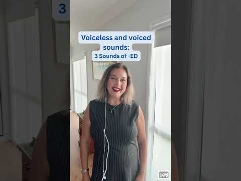 Past simple -ed endings pronunciation - voiceless and voiced sounds. This is gold dust!! #english