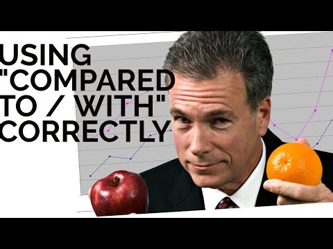 How to learn English: Using "Compared with / to" correctly