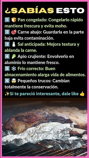 6 TRUCOS PARA CONSERVAR COMIDA MÁS TIEMPO 🥶 ¿SABÍAS ESTO?