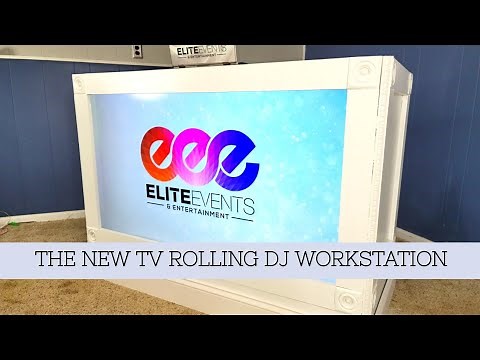 Rolling DJ TV Workstation | DJ Setup | DIY DJ Booth.