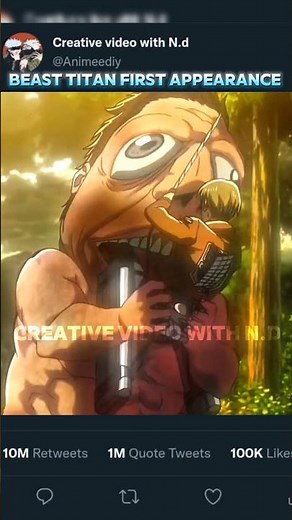 The Moment 🙌Everything Changed...🔥 Beast Titan First Appearance 🥶 (Phonk Edit)