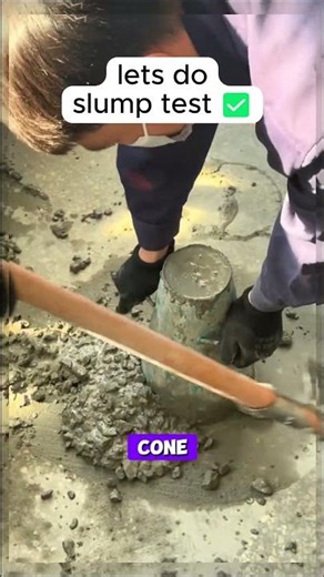 Concrete Slump Test | Workability Check #SiteTesting #workability #civilwork