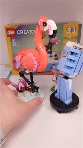 LEGO Microphone (31172) vs Pink Flamingo (31170) #shorts ‪@TopBrickBuilder‬