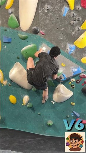 Day 37 - First attempts at a V6! #bouldering #climbingwalls