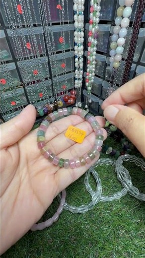 CODE: CB3534 Watermelon Tourmaline Bracelet 16cm (lebar 7mm+-)