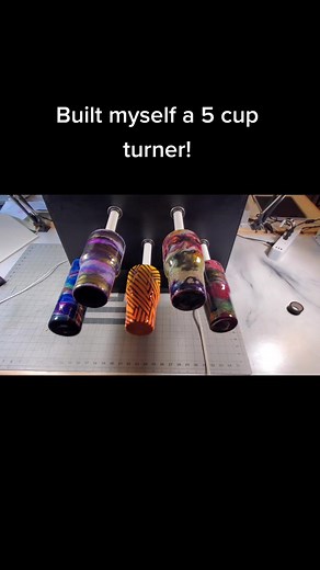 Homemade 5-Cup Turner for Tumblers
