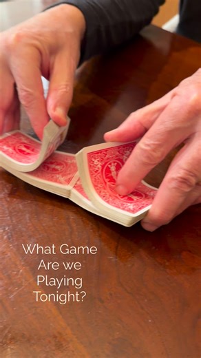 This was a night playing cards with the family - but also a moment where our daughter mentioned she’s not too comfortable shuffling the cards yet - it became a moment … one in which card games at home with family - we need to teach the next gen how to shuffle playing cards - next time you are around a younger generation play some games and teach them some skills #playingcards #cardgames #shuffling | Bridge Unleashed by Tracey