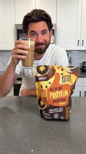 My top 3 FlavCity Protein Smoothies 👇 Butter Coffee ☕️ – energizing creamy Vanilla Cream 🍦 – real vanilla, milkshake vibes Chocolate Peanut Butter 🍫 – dessert in a glass All 25g protein, all delicious! Use WELCOME15 to save 15% on your first order! | Clean Kitchen Nutrition