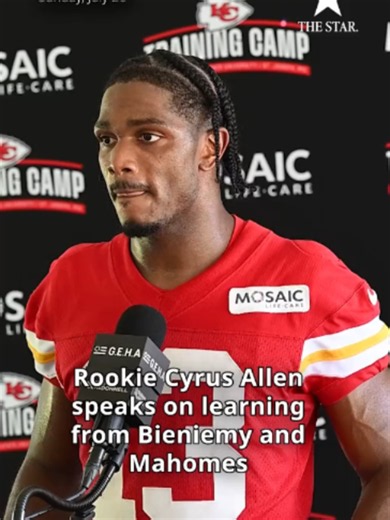 Chiefs training camp is no joke. Rookie wide receiver Cyrus Allen is learning how coaches Andy Reid and Eric Bieniemy approach the team's annual training camp in St. Joseph, Missouri. It was a scorching hot day for the quarterbacks and rookie players to get some practice in. The full team will report later this week. Keep up with the latest from Chiefs camp at KansasCity.com. #kansascitychiefs #KansasCity #nfl