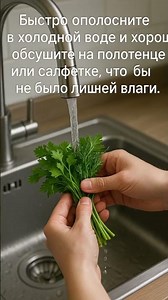 How to store greens so they don't wilt and stay fresh for a long time.