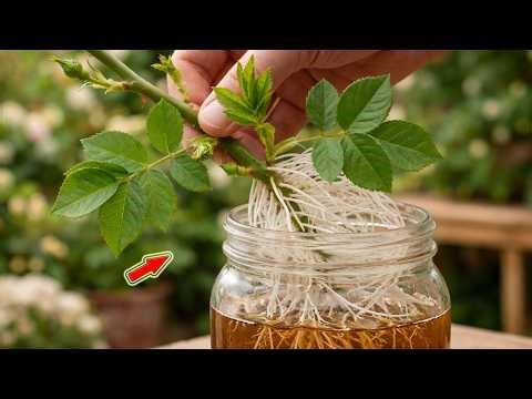 SECRETS To Make Rose Roots Grow Wildly In Just A Few Days! Simple And Fast!
