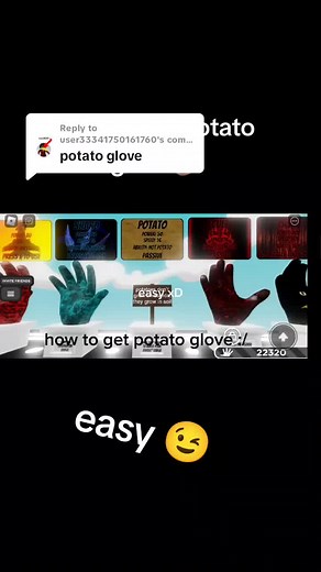 How to Get Potato Glove and Bubble Badge in Roblox