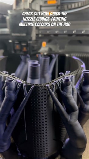 Bambu lab H2D nozzle swap is quick and less waste #bambulab #marvel #blackpanther #youtubeghana
