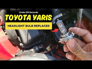 How to replace the headlight bulb of the Toyota Yaris