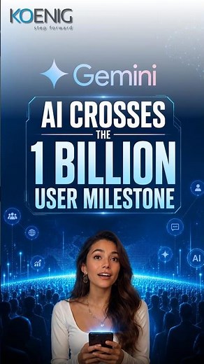 Gemini AI Crosses the 1 Billion User Milestone 🔥 #Shorts