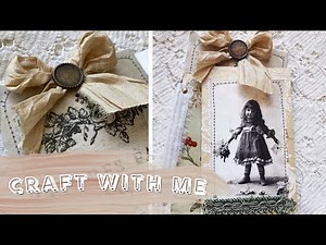 Let's craft together | Creating ephemera tags | Ruby & Pearl xo Design Team project