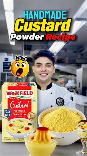 Raja Chandra on Instagram: "✨ Homemade Custard Powder 😍– Just Like the Market Packet! Simple & Easy Recipe at Home 🍮 homemade custard powder, custard powder recipe, easy custard mix, market-style custard, eggless custard, DIY custard powder, simple dessert mix, homemade dessert ingredients @rajchandravlog @chefrajachandra @chefrohitchandra #HomemadeCustard #CustardPowderRecipe #EasyDesserts #DIYCustard #EgglessCustard SimpleRecipes MarketStyleCustard DessertAtHome"