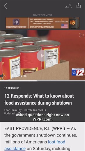 Are you confused about SNAP? WPRI 12 is here to help. Latest updates: https://www.wpri.com/tag/snap-shutdown/ | WPRI 12
