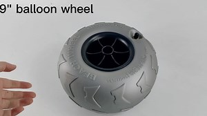 9 Inch Pneumatic PVC Beach Cart Wheels Inflatable Wheels Balloon Tires for Beach Cart Wagon Use