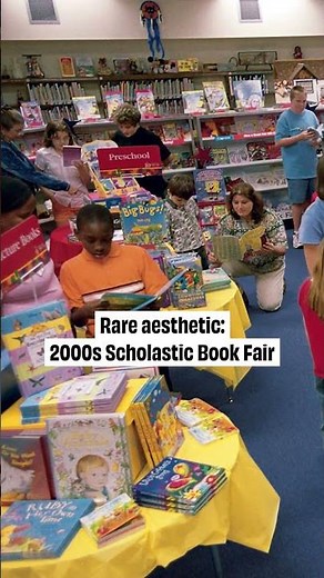 Take a minute to time travel to a 2000s Scholastic Book Fair. ✨