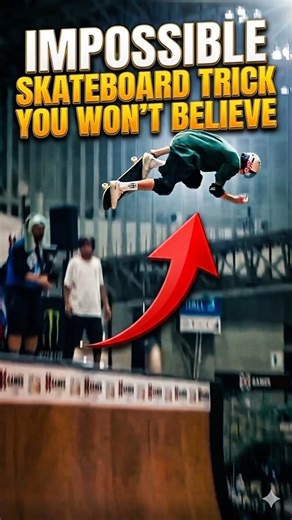 Impossible skateboard trick you won't believe #shortfeed #shorts #sports
