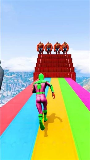 GTA 5 Epic Water Ragdolls | Spider-Man Jumps / Fails ep.13619 #shorts