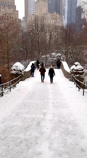 Snow Covers New York City After 701 Days