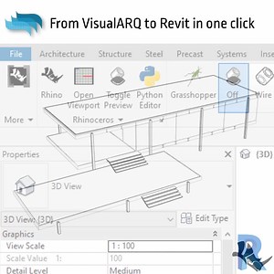 Connect your VisualARQ objects and models with Revit with Rhino.Inside. All VisualARQ objects and styles are transferred as Revit types and families. More details here: https://www.visualarq.com/feature/rhino-inside/ #rhino3d #Visualarq #bim #flexiblebim #architecture3d #parametricarchitecture #softwarearchitecture #grasshopper3d #architecturaldrawings #freeformarchitecture #rhino.inside #rhino.inside.revit #revit | VisualARQ