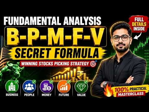 Fundamental Analysis B-P-M-F-V Model | Winning Stocks Picking Secret Formula 🔥 #stockmarket