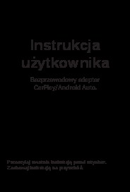 Maxcom Wireless CarPlay and Android Auto Adapter User Manual