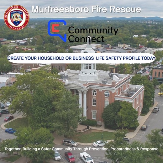 Do you know about Community Connect? It is a secure, voluntary program that lets you share critical information that could save lives. By creating a Life Safety Profile, you can provide important details about your property, household members, and even pets. This information helps firefighters respond faster and more effectively during emergencies. Get started today ➡️ murfreesborotn.gov/mfrdcommunityconnect | Murfreesboro Fire Rescue Department