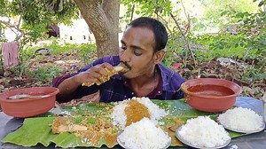 SUPER FAST EATING CHALLENGE 8 PLATE WHITE RICE,MUTTON NALLI GRAVY,MUTTON CURRY EATING CHALLENGE | MVC Food Lover