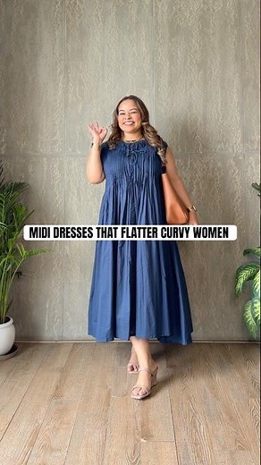 MIDI DRESSES THAT ARE PERFECT FOR CURVY WOMEN