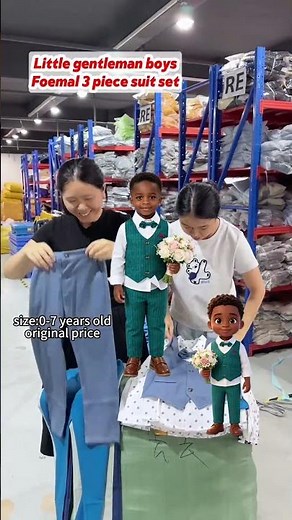 latest collection of high-quality formal suit sets for boys!#wholesale#boysfashion