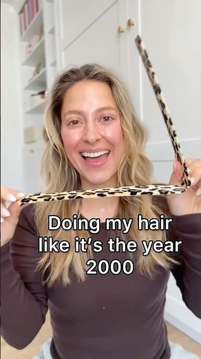 Doing my hair like it’s the year 2000