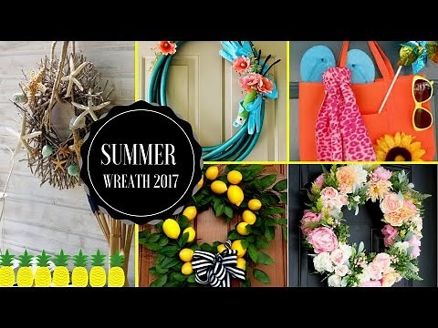 🏡 50 DIY Summer Wreaths Decorations Ideas for your Home Front Door🏡